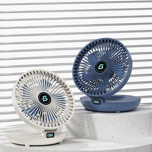 Portable Mini Desktop Fan, USB Rechargeable Adjustable Wall-Mount Fan