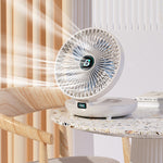 Load image into Gallery viewer, Portable Mini Desktop Fan, USB Rechargeable Adjustable Wall-Mount Fan
