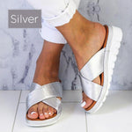 Load image into Gallery viewer, Summer Comfy Plain Peep Toe Casual Slippers
