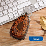 Load image into Gallery viewer, Genuine Leather Car Key Holder key Bag Keychain Wallet
