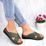 Load image into Gallery viewer, Summer Comfy Plain Peep Toe Casual Slippers
