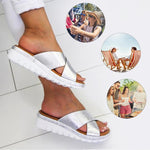 Load image into Gallery viewer, Summer Comfy Plain Peep Toe Casual Slippers
