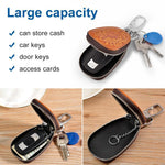 Load image into Gallery viewer, Genuine Leather Car Key Holder key Bag Keychain Wallet
