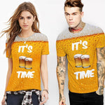 Load image into Gallery viewer, Fashion 3D Print Beer Bubble Short Sleeve T-Shirt
