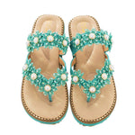 Load image into Gallery viewer, Women&#39;s Bohemian Sparkle Bling Flip Flops
