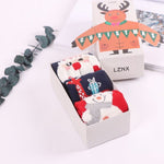 Load image into Gallery viewer, Christmas Cartoon Jacquard Cotton Women&#39;s Socks, 3 Sets
