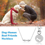 Load image into Gallery viewer, Dog - Human Best Friends Necklace
