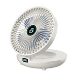 Load image into Gallery viewer, Portable Mini Desktop Fan, USB Rechargeable Adjustable Wall-Mount Fan
