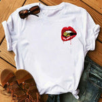 Load image into Gallery viewer, Simple Printed White T-shirt
