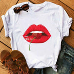 Load image into Gallery viewer, Simple Printed White T-shirt
