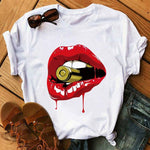 Load image into Gallery viewer, Simple Printed White T-shirt
