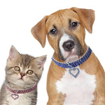 Load image into Gallery viewer, Gold dog Chain - Crystal Heart Pets Collar
