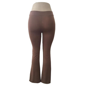 Women High Waist Long Pants OL Ladies