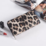 Load image into Gallery viewer, Women Classic Leopard Animal Print Long Wallets
