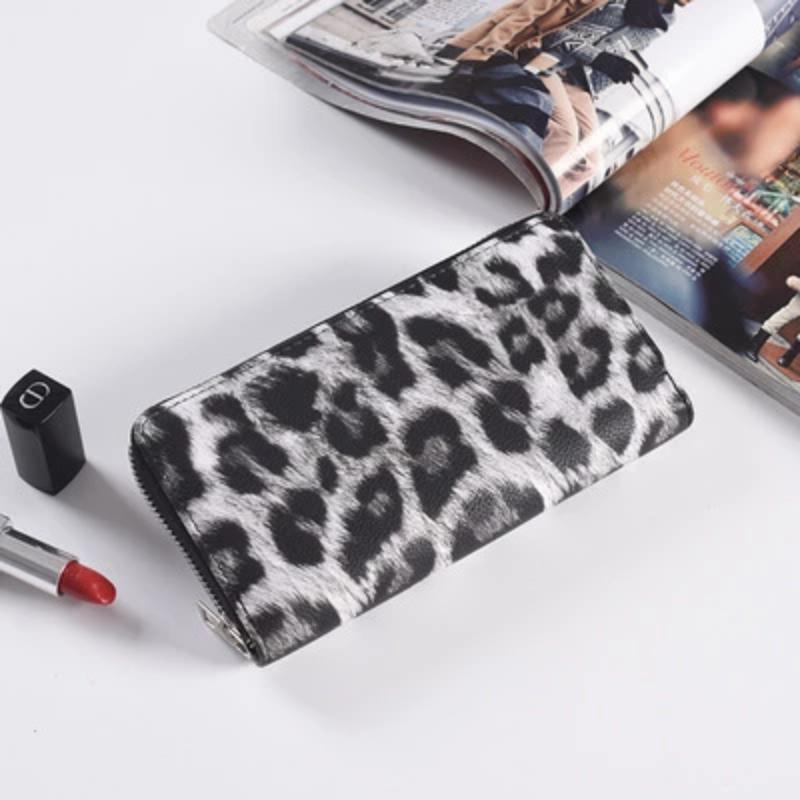 Women Classic Leopard Animal Print Long Wallets