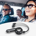 Load image into Gallery viewer, Multi Retractable Car Charger Cable
