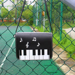 Load image into Gallery viewer, Piano Keys Music Note Shoulder Bag
