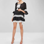 Load image into Gallery viewer, Lace Panel Tunic Dress
