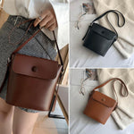 Load image into Gallery viewer, Women&#39;s Leather Bucket Bag
