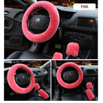 Load image into Gallery viewer, Solid Colour Warm Fluffy Wool Car Set
