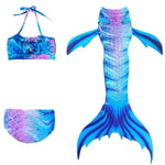 Load image into Gallery viewer, Girls Mermaid Tail Kids Swimsuit Bikini Set
