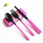 Load image into Gallery viewer, Portable Cutlery Set (Chopsticks Fork Spoon)
