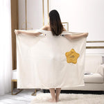 Load image into Gallery viewer, Women Quick Dry Wearable Microfiber plush Bathrobes
