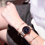 Load image into Gallery viewer, Waterproof Starry Sky Girl Wristwatch
