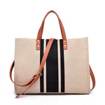 Load image into Gallery viewer, Women Straw New Color Matching Weaving Big Handbag
