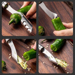 Load image into Gallery viewer, Stainless Steel Chili Corer Peppers Seed Remover
