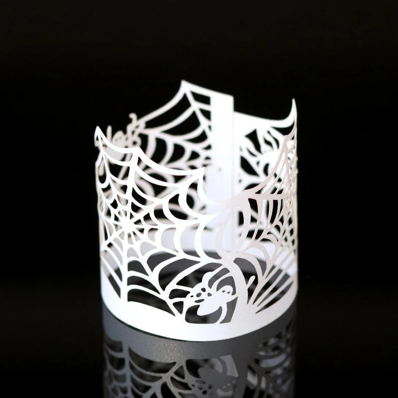 Halloween Decoration Electronic Candle Lace