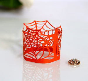 Halloween Decoration Electronic Candle Lace