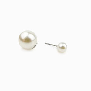 Women Vintage Pins Double Head Simulation Pearl Big Brooches, 5PCs