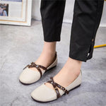 Load image into Gallery viewer, Women&#39;s Crisscross Buckle Ballet Flat
