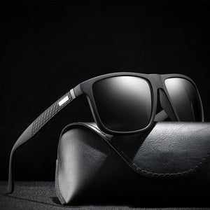 Black Frame Polarized Sunglasses