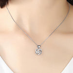 Load image into Gallery viewer, Heart necklace Set with rose
