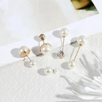 Load image into Gallery viewer, Women Vintage Pins Double Head Simulation Pearl Big Brooches, 5PCs
