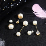 Load image into Gallery viewer, Women Vintage Pins Double Head Simulation Pearl Big Brooches, 5PCs
