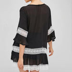 Load image into Gallery viewer, Lace Panel Tunic Dress
