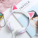 Load image into Gallery viewer, Creative Cat Ear Shape Headphones
