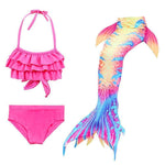 Load image into Gallery viewer, Girls Mermaid Tail Kids Swimsuit Bikini Set
