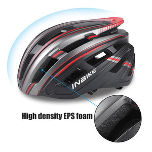 Bike Helmet with Goggles Visor and LED Back Light