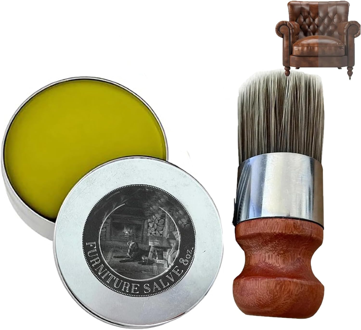 Wise Owl Furniture Salve & Brush