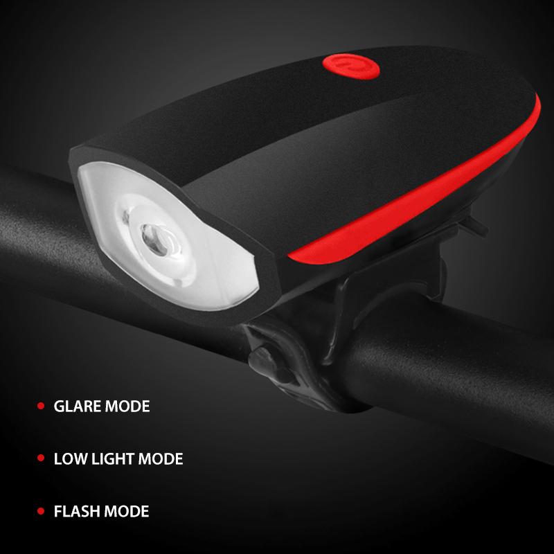 Bicycle USB Charging Horn Front Light