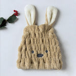 Load image into Gallery viewer, Super absorbent rabbit ear dry hair cap
