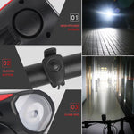 Load image into Gallery viewer, Bicycle USB Charging Horn Front Light
