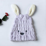 Load image into Gallery viewer, Super absorbent rabbit ear dry hair cap
