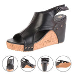 Load image into Gallery viewer, Fashionable Wedge Heels Sandals
