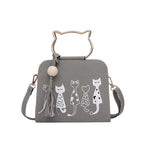 Load image into Gallery viewer, Printed kitten handbag
