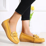 Load image into Gallery viewer, Women Solid Color Bowknot Casual Loafers
